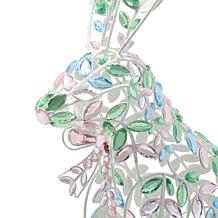 august & leo Acrylic Jewel Bunny Decor