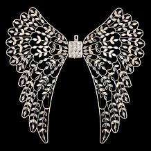 august & leo Jeweled Lit Angel Wings