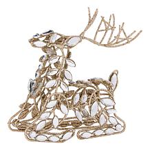 august & leo Jeweled Reindeer Décor 3-piece Set with Gift Boxes