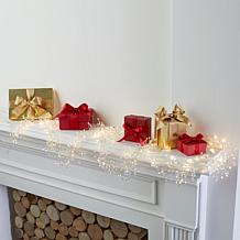 august & leo Set of 2 Crystal Beaded LED Garlands with Timer