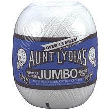 Aunt Lydia's Jumbo Crochet Cotton - White