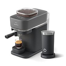 Automatic Espresso Machine and Milk Frother Bundle, Black