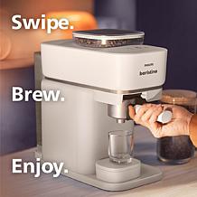 Automatic Espresso Machine and Milk Frother Bundle, White