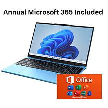 Azpen 14.1" Laptop Intel Celeron 4GB 128GB SSD with MSO 365 and Case