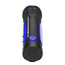 Azpen 8-in-1 Solar Flashlight, AM/FM Weather Radio & Power Bank