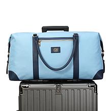 Badgley Mischka Barbara Canvas Tote Weekender Travel Bag