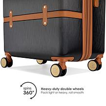 Badgley Mischka Grace 3-Piece Expandable Retro Luggage Set