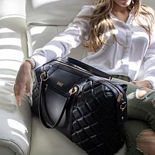 Badgley Mischka Quilted Travel Tote Weekender Bag