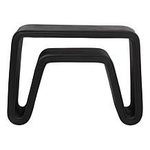 bali and pari 33" Abebi Black Rattan Console Table
