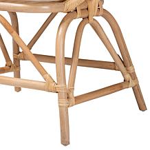 bali & pari Abriella Modern Bohemian Peacock Accent Chair