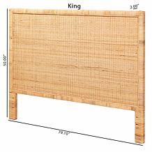 bali & pari Adelyn Modern Bohemian King Size Headboard
