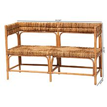 bali and pari Adisa Rattan Bench