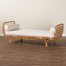 bali and pari Aiko Rattan Daybed with Cushion