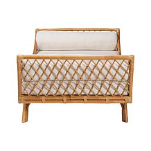 bali and pari Akemi Rattan Daybed with Cushion