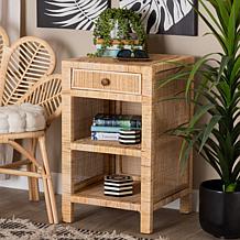 bali & pari Bella Modern Bohemian 1-Drawer Nightstand