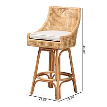 bali & pari Bella Modern Bohemian Bar Stool