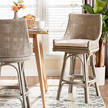 bali and pari Bella Swivel Bar Stool with Cushion