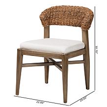 bali & pari Chloe Modern Bohemian Dining Chair