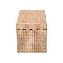 bali and pari Damita Rattan Storage Bench with Lid