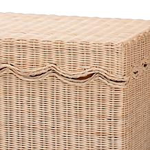 bali and pari Damita Rattan Storage Bench with Lid
