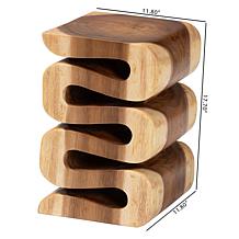 bali and pari Eliada Wooden Side Table