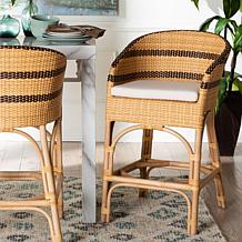 bali and pari Elma Rattan Counter-Height Chair