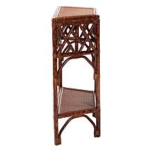 bali and pari Gaspar Rattan Console Table