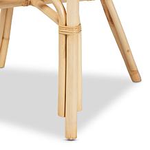 bali & pari Kaka Natural Rattan Dining Chair with Bamboo Accents