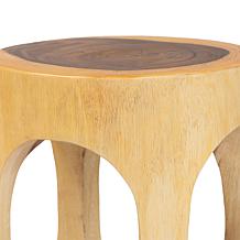 bali and pari Kaseko Wood Side Table