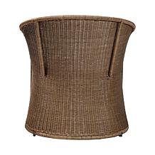 bali and pari Kintamani Bohemian Accent Chair with Rattan Frame