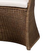 bali and pari Kintamani Bohemian Accent Chair with Rattan Frame