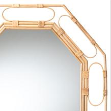 bali and pari Remedy Octagonal Rattan Wall Mirror