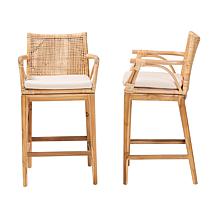 bali & pari Storsel Bohemian 2-Piece Counter Stool Set