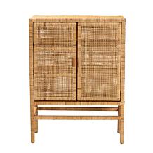 bali & pari Vivan Modern Bohemian 3-Shelf Storage Cabinet