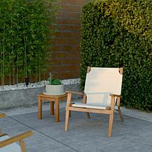 Balkene Home Walker Outdoor Wooden Folding Lounge Chair