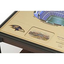 Baltimore Ravens 25-Layer Stadium Views Lighted End Table