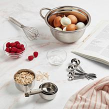 Basic Essentials 10-Piece Stainless Steel Measuring Cup and Spoon Set