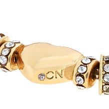 BAUBLEBAR Amara Goldtone Clear Stone Heart  Stretch Bracelet