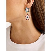 BAUBLEBAR Americana Star Goldtone Drop Earrings