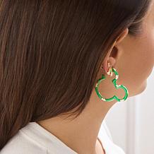 BAUBLEBAR Disney Mickey Mouse St. Patrick's Day Hoop Earrings