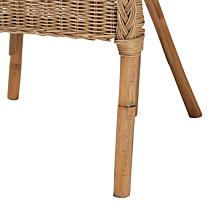 Baxton Studio Abbey Modern Rattan 3 Piece Living Room Set