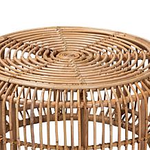Baxton Studio Aliane Modern Bohemian Rattan Coffee Table
