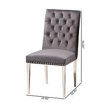 Baxton Studio Caspera Contemporary Fabric 2 Piece Dining Chair Set