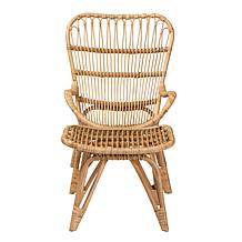 Baxton Studio Earvin Modern Bohemian Rattan 2-Piece Set