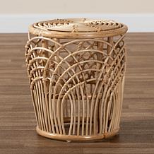 Baxton Studio Edena Modern Bohemian Rattan End Table