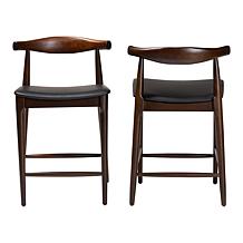 Baxton Studio Eira Counter Stool Set of 2