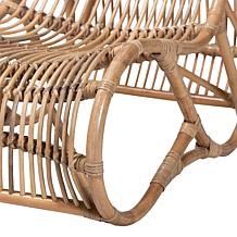 Baxton Studio Genera Modern Bohemian Natural Rattan Lounge Chair