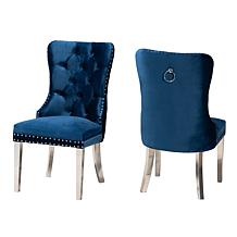 Baxton Studio Honora Contemporary Fabric 2 Piece Dining Chair Set
