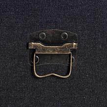 Baxton Studio Jaelyn Vintage-Inspired Wood & Canvas End Table