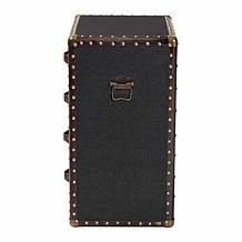 Baxton Studio Jaelyn Vintage-Inspired Wood & Canvas End Table